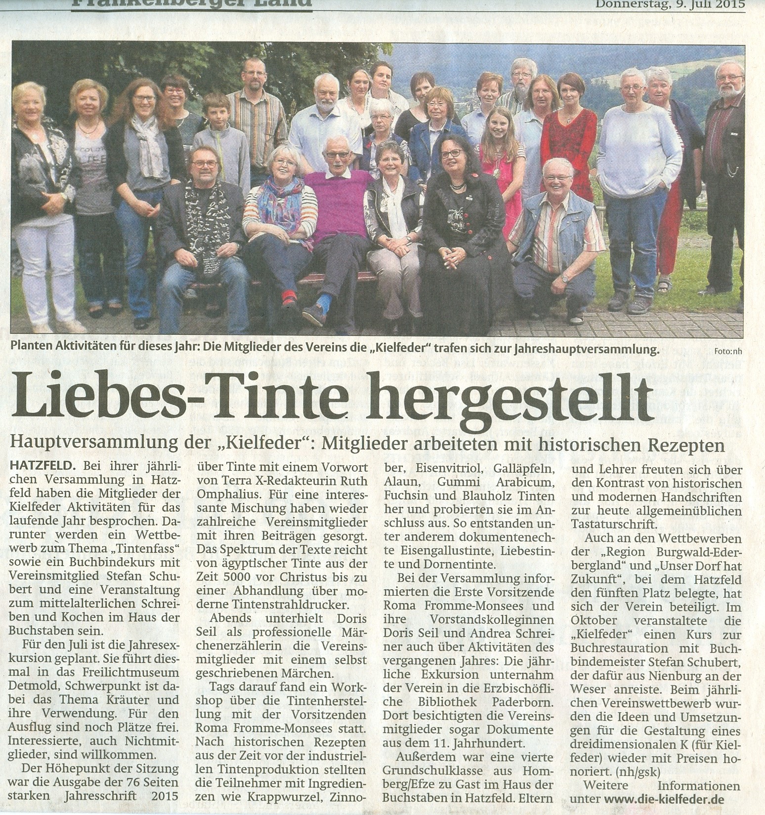 Presse HNA MGV Juli 2015